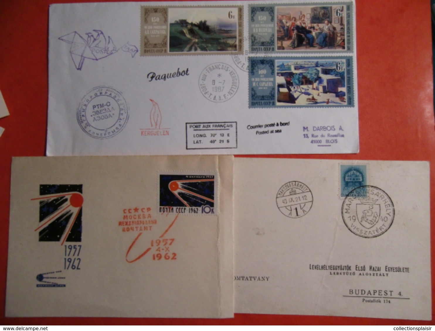 LOT DE LETTRES/CARTES/FDC/ENTIERS..  DANS UN CARTON FRANCE COLONIES ETRANGER/LIQUIDATION