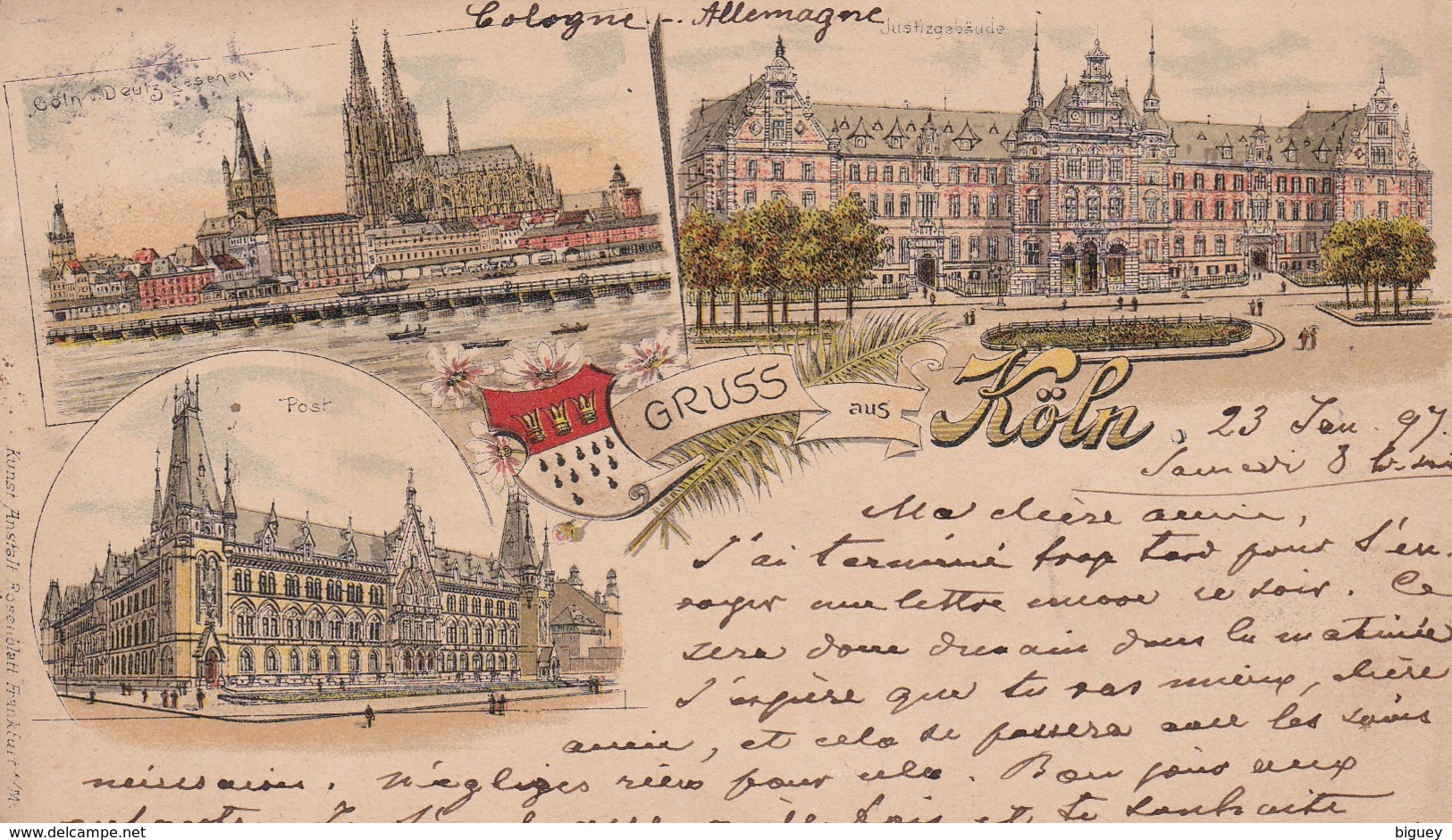 ALLEMAGNE - KÖLN - CÖLN - COLOGNE - Gruss Aus Köln - 1897. - Koeln