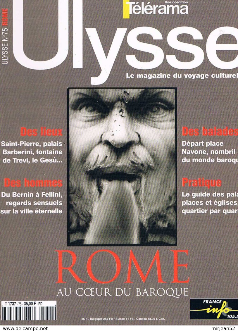 Ulysse - N°75  - Rome Au Cœur Du Baroque - Géographie