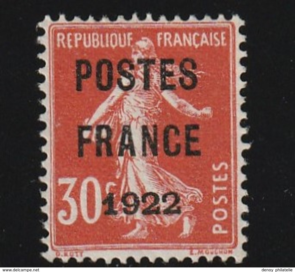 France Préoblitéré N° 38 Neuf Sans Gomme Oblitéré Donc , Trés Bon Centrage RR - 1893-1947