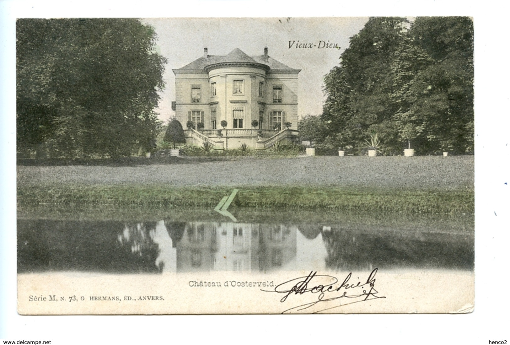 Vieux-Dieu (Mortsel) Château D'Oosterveld / Hermans Série M N. 73 (1903) - Mortsel