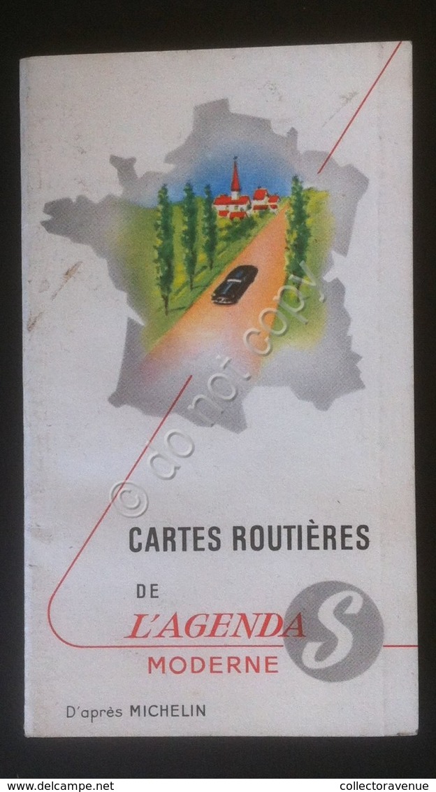 Carte Routiéres De L'Agenda Moderne - Francia - Michelin - Vintage - Non Classificati