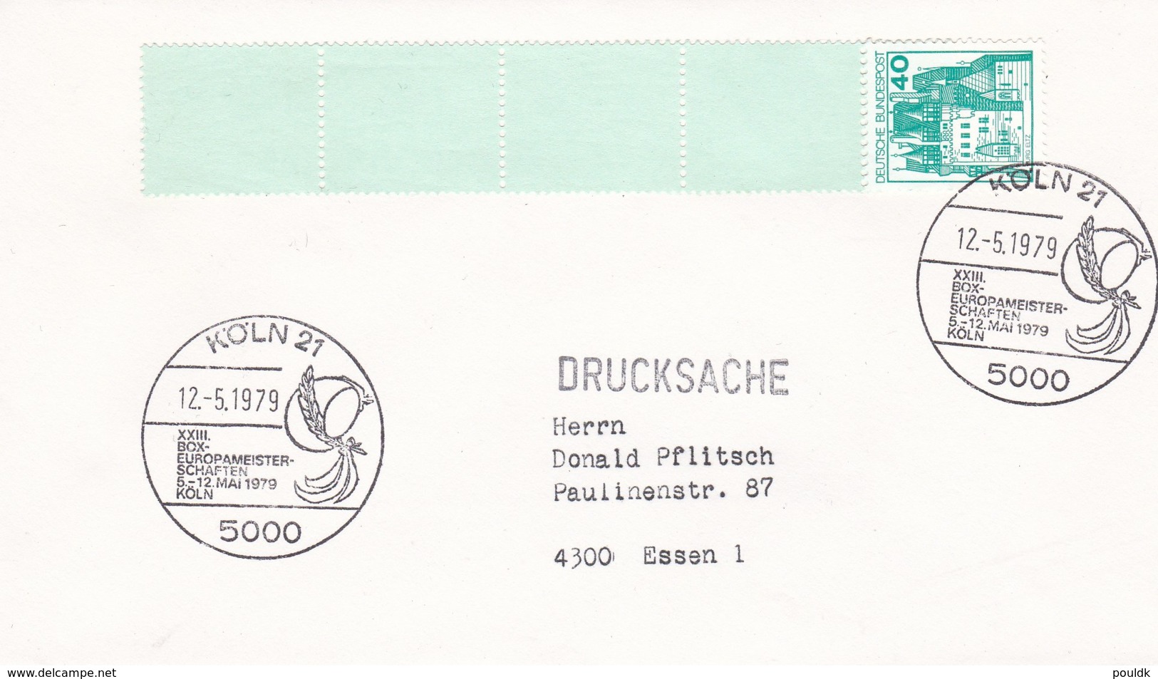 Germany Cover 1979 Köln XXIII Box Europameisterschaften Köln (G62-14) - Boxen