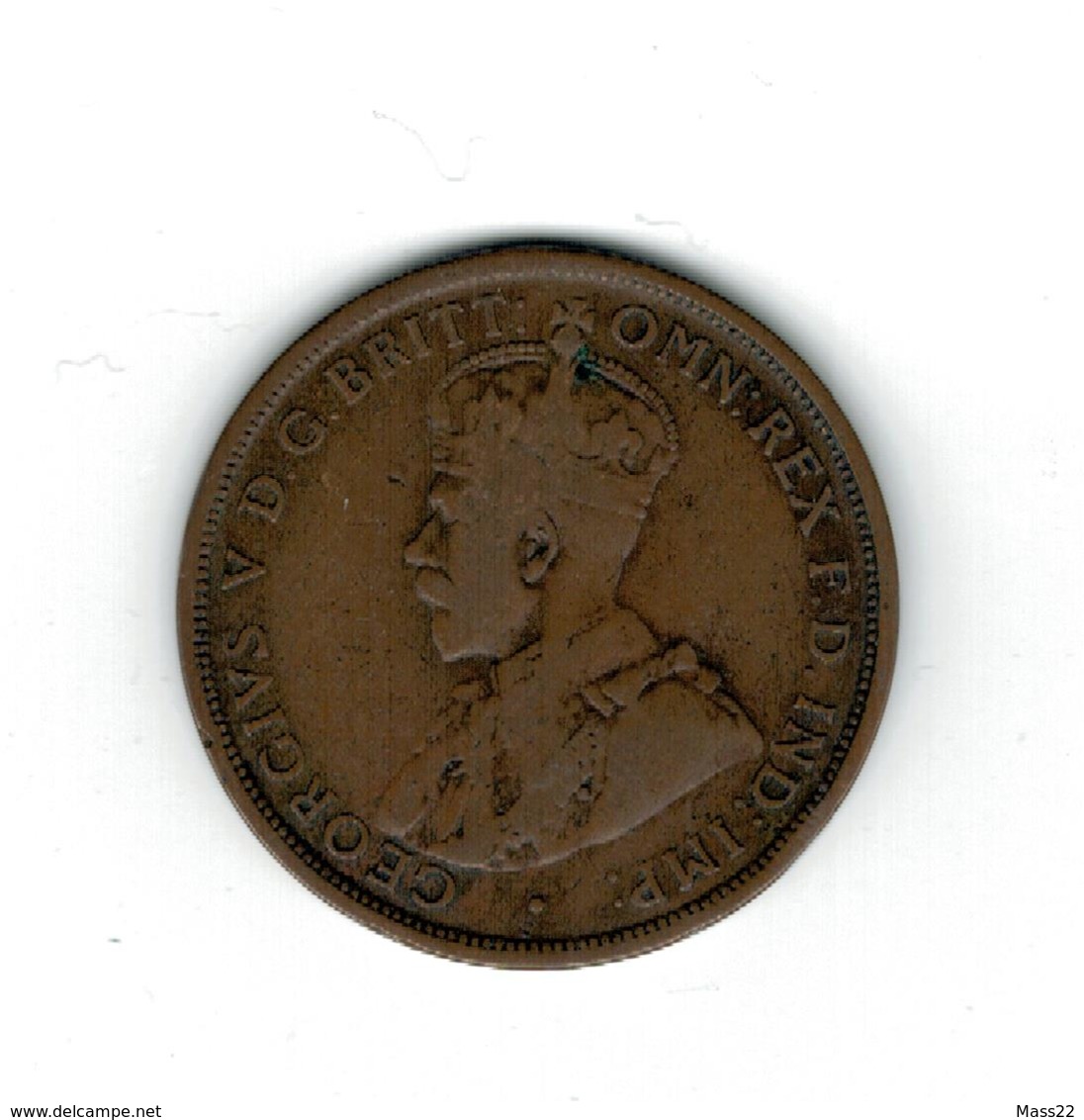 1 Penny 1919, King George V, Flat, VF - Penny