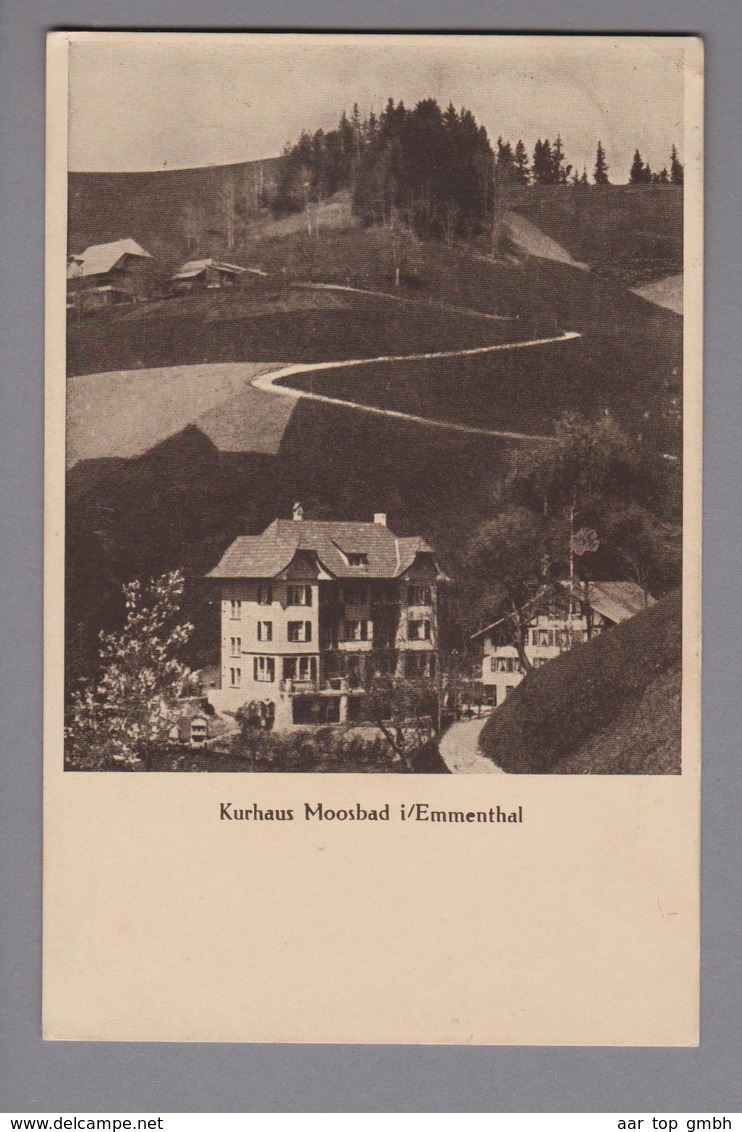 AK CH BE Emmenmatt 1924-06-23 Kurhaus Moosbad Foto Brügger - Brügg