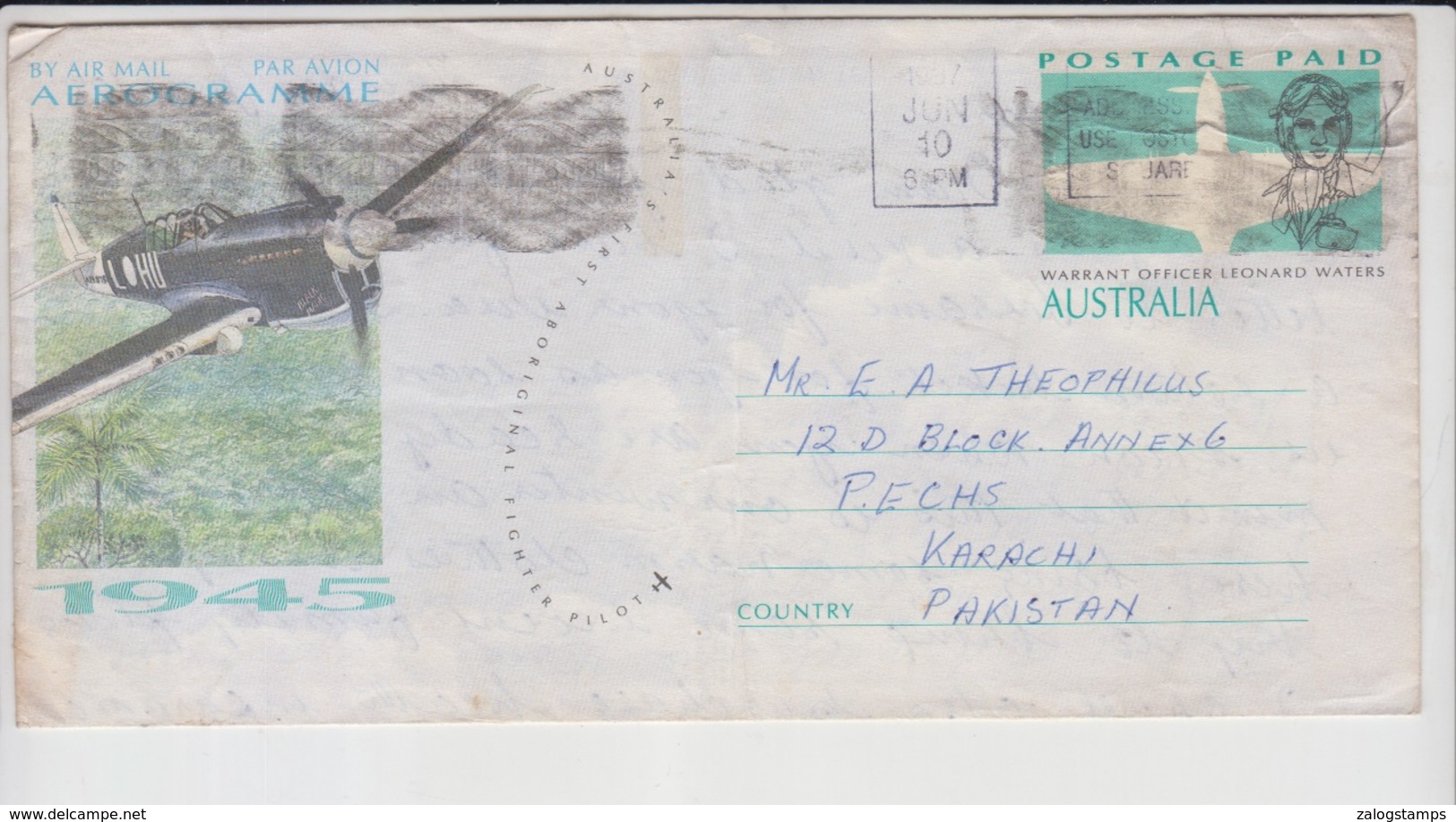 Australia Cover To Pakistan  (A-2201) - Covers & Documents