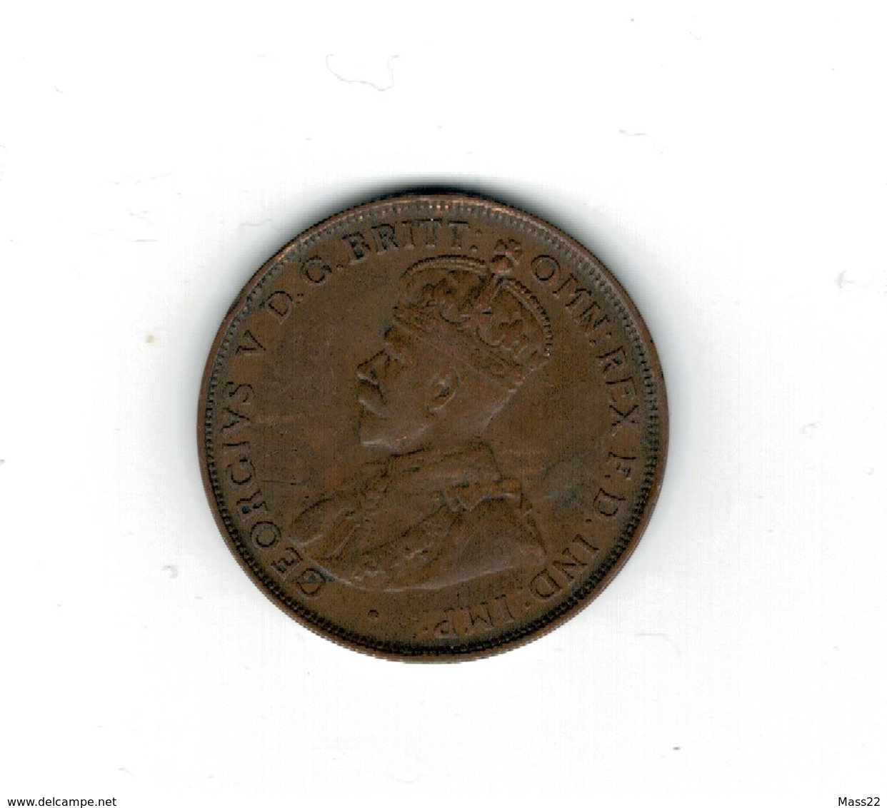 1 Penny 1922, King George V, English Obverse, VF - Penny