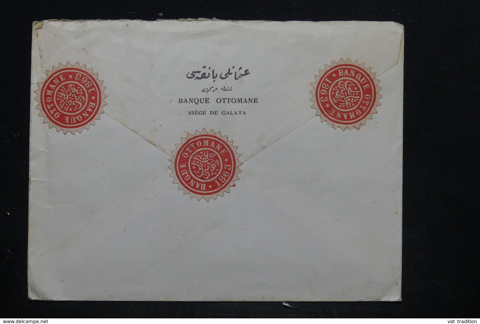 TURQUIE - Enveloppe Commerciale En Recommandé De Galata Pour La France , Affranchissement Plaisant - L 25662 - Lettres & Documents