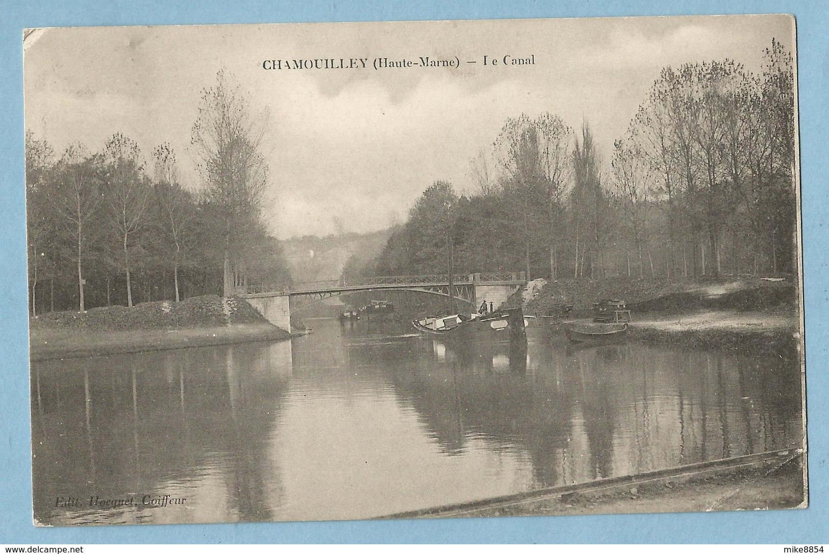 1884  CPA   CHAMOUILLEY  (Haute-Marne)  Le Canal  ++++++ - Autres & Non Classés