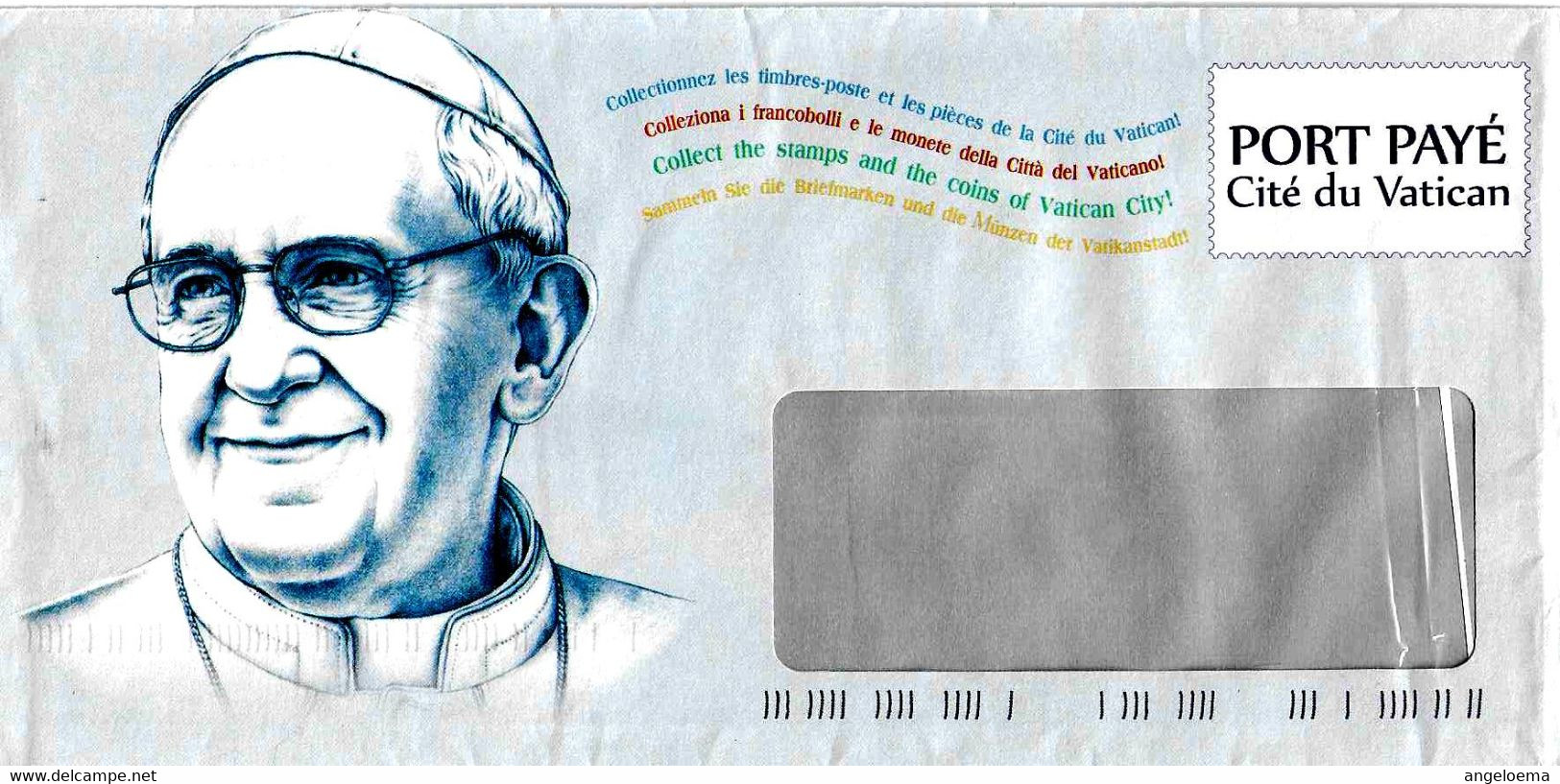 VATICANO - 7 Buste diverse dell' Ufficio Filatelico Numismatico - Port Payé (Papa Francesco)