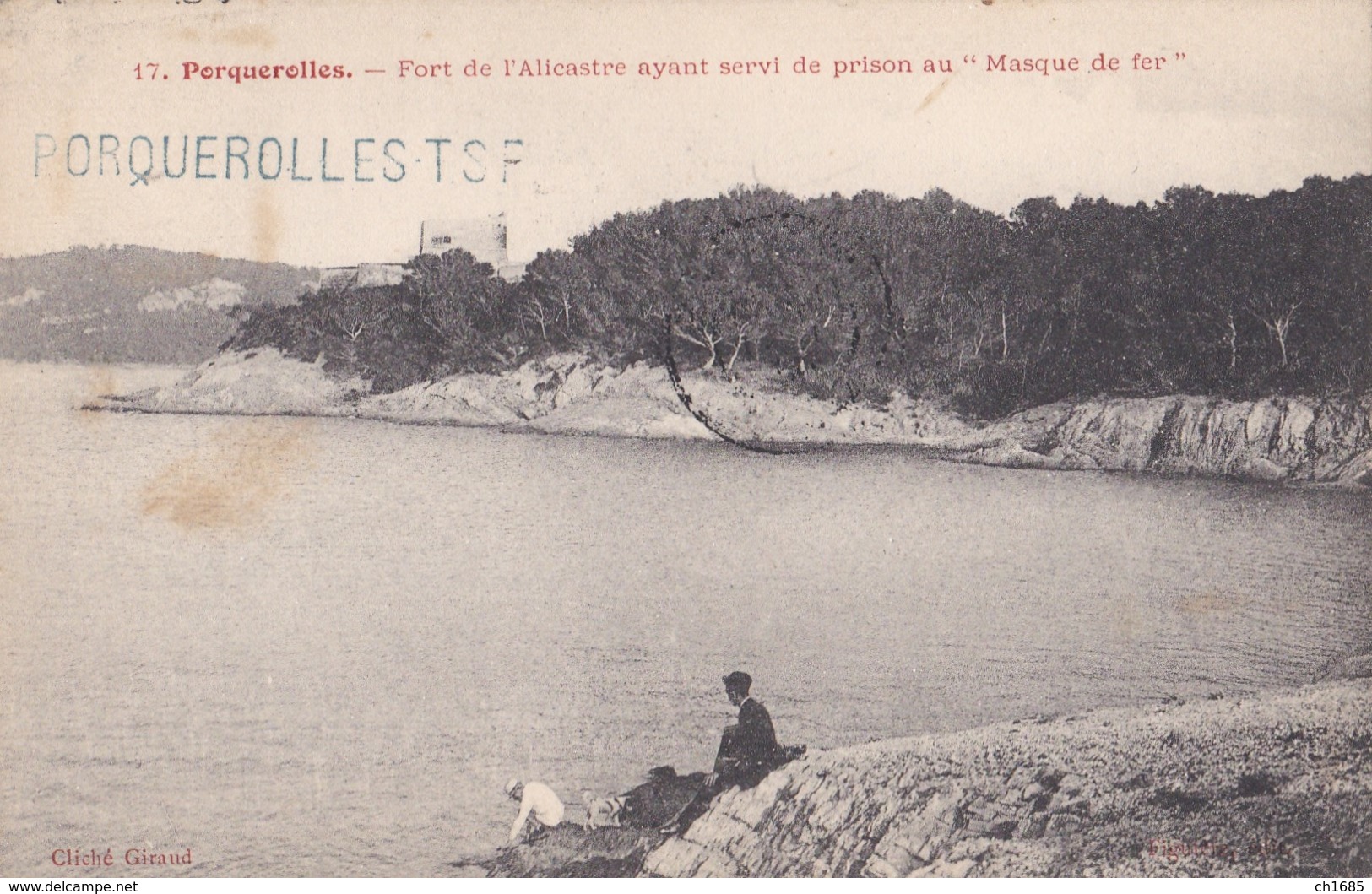 Griffe " Porquerolles TSF " Sur Carte Postale De 1905 - Cachets Militaires A Partir De 1900 (hors Guerres)