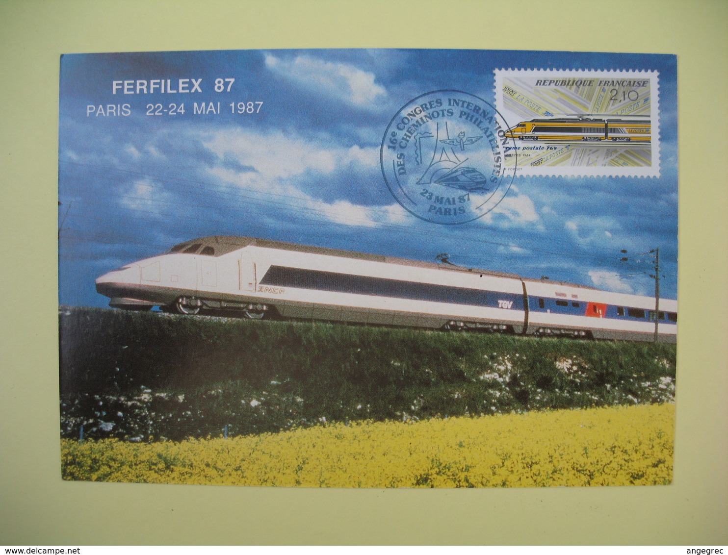 Carte Maximum 1984 N°  2334  Cachet Paris  Ferfilex 87 - 1980-1989