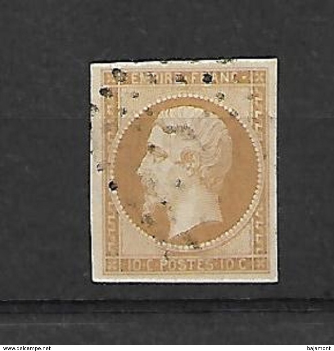 FRANCE. 1854. NAPOLEON   .. N° 13B. TYPE II. 10c BRUN- CLAIR - 1853-1860 Napoleon III