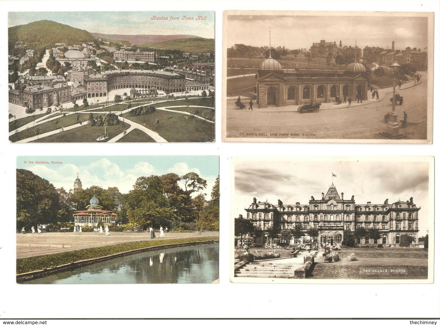 FOUR CARDS  OF BUXTON DERBYSHIRE - Derbyshire