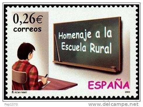 ESPAÑA 2003 - HOMENAJE A LA ESCUELA RURAL - Edifil Nº 3978 - Yvert Nº 3549 - Otros & Sin Clasificación