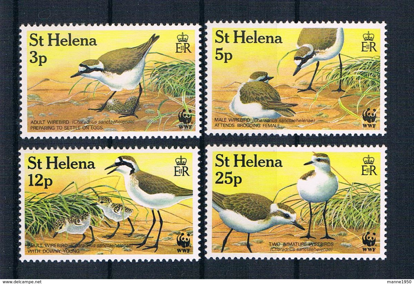 St. Helena Vögel Kleines Lot 4 Werte ** - St. Helena