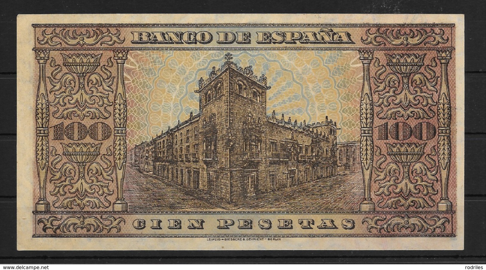 EDIFIL 432a 100 PTAS. DEL 20 DE MAYO DE 1938. SERIE F.  CONSERVACIÓN S/C- - 100 Pesetas