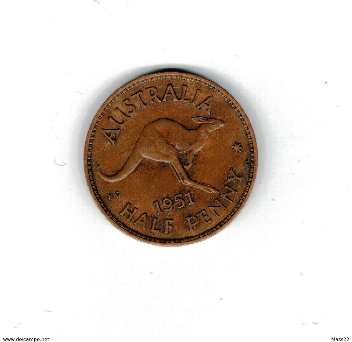 1/2 Penny 1951, King George VI, PL, VF - Penny