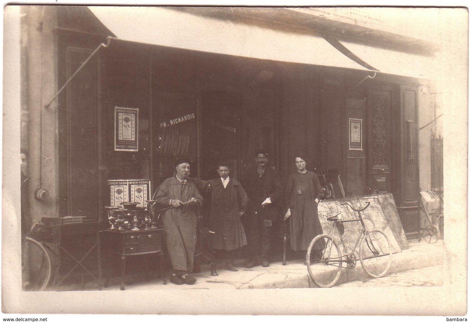 LEZIGNAN - Carte Photo Du  Magasin Ph.RICHARDIS. - Autres & Non Classés