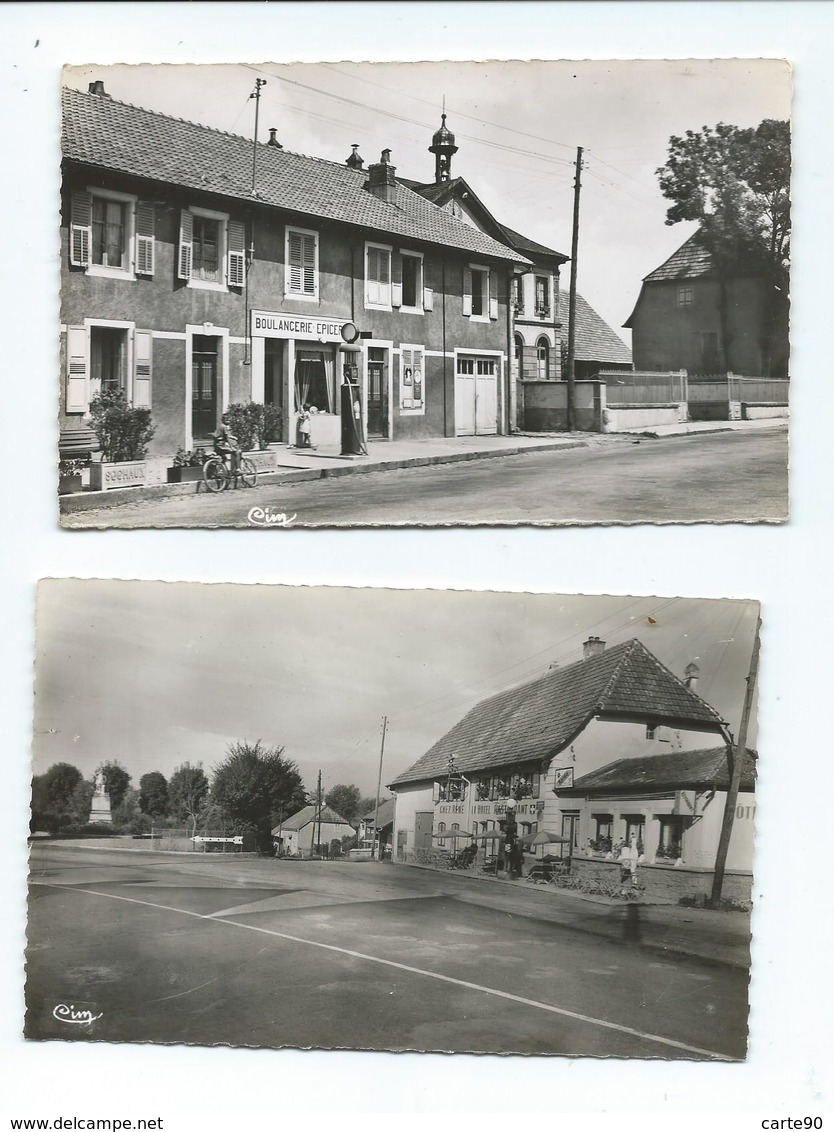 DEUX CPSM FORMAT CPA - ROPPE - BOULANGERIE - RESTAURANT ET MONUMENT AUX MORTS - Autres & Non Classés