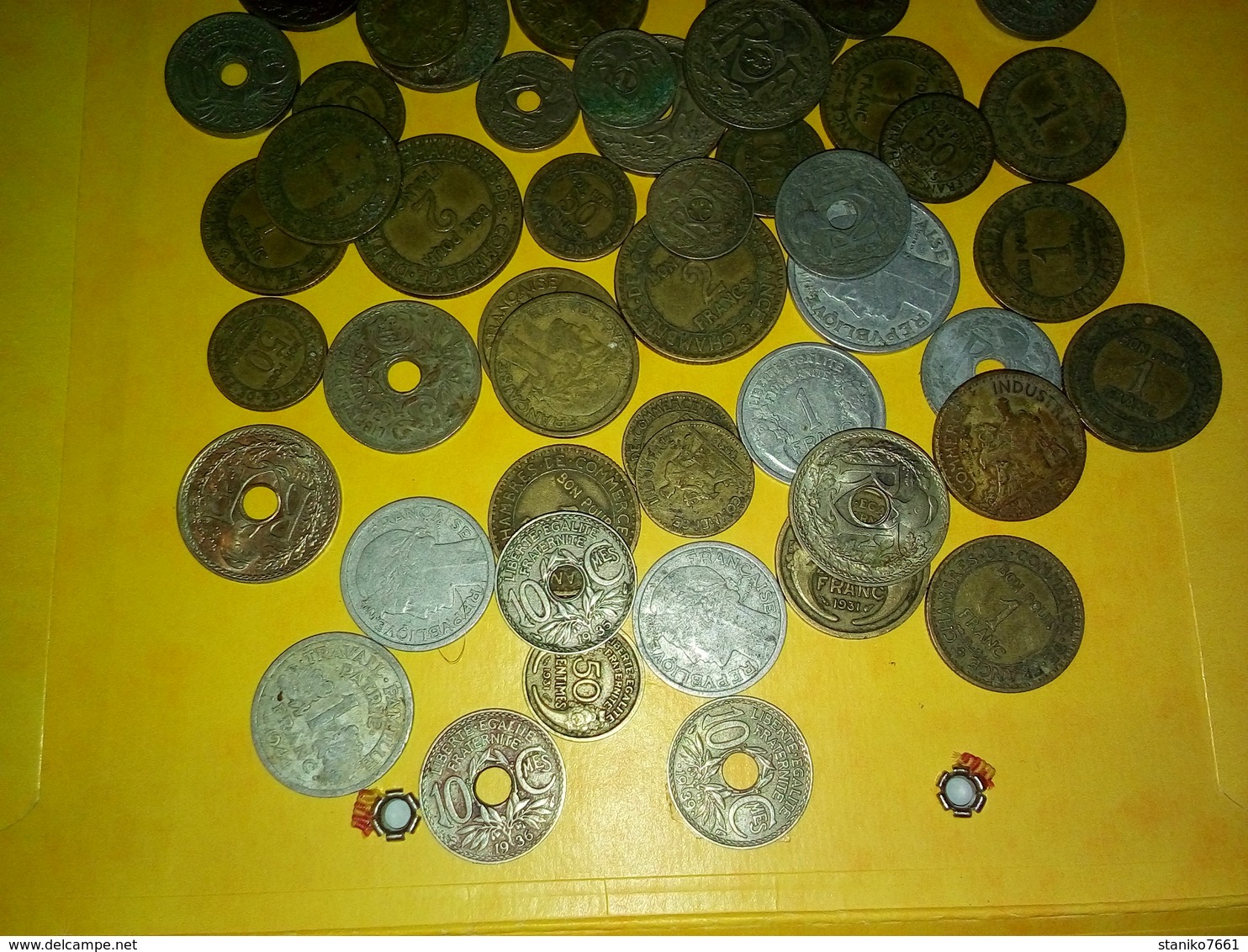 LOT DE 285 Grammes ANCIENNES MONNAIES FRANÇAISES DIVERSES ANNÉES VOIR PHOTOS Non Nettoyées - Vrac - Monnaies