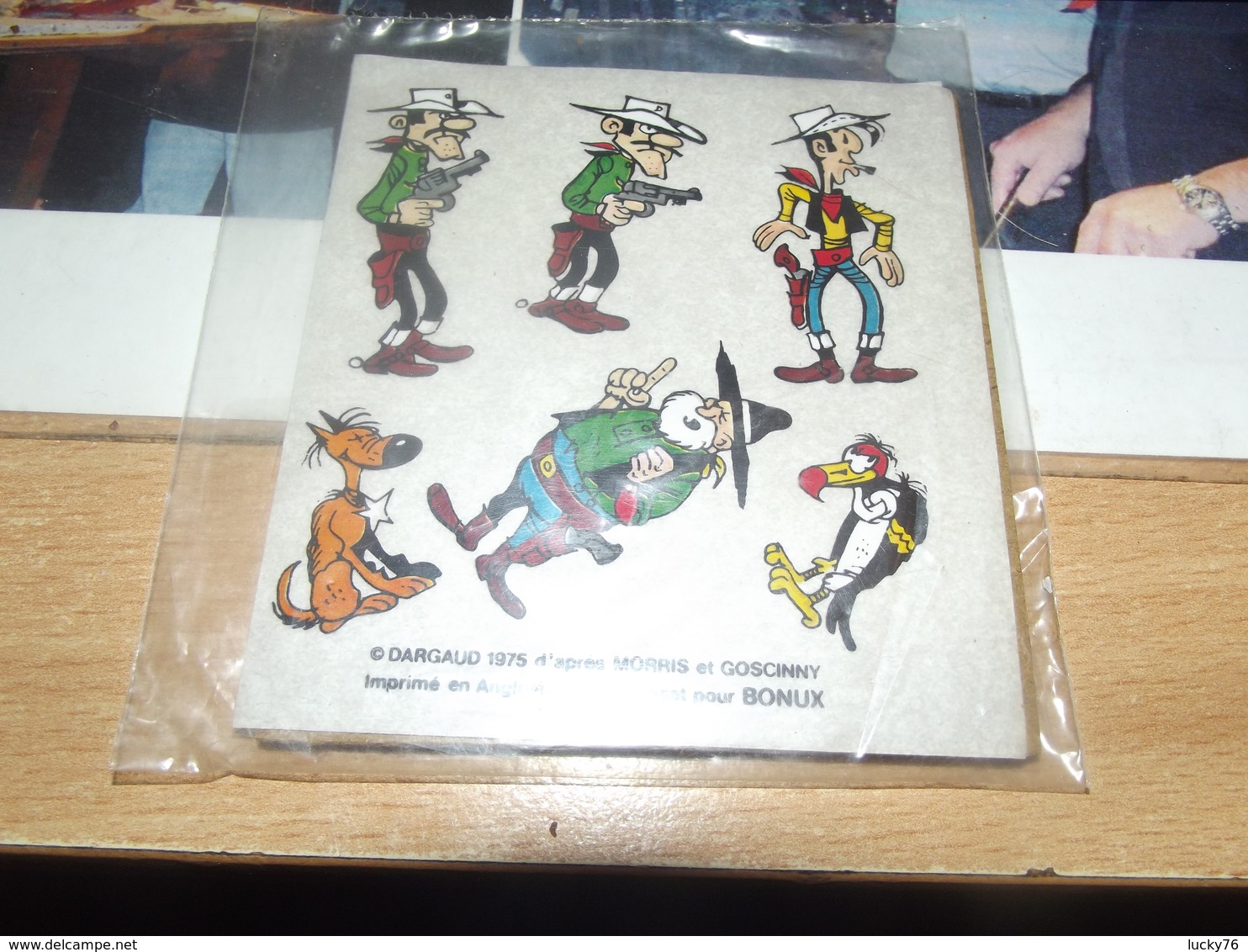 Autocollants Bonux Lucky Luke 1975 Neuf Encore Dans Son Emballage D'origine - Autocollants