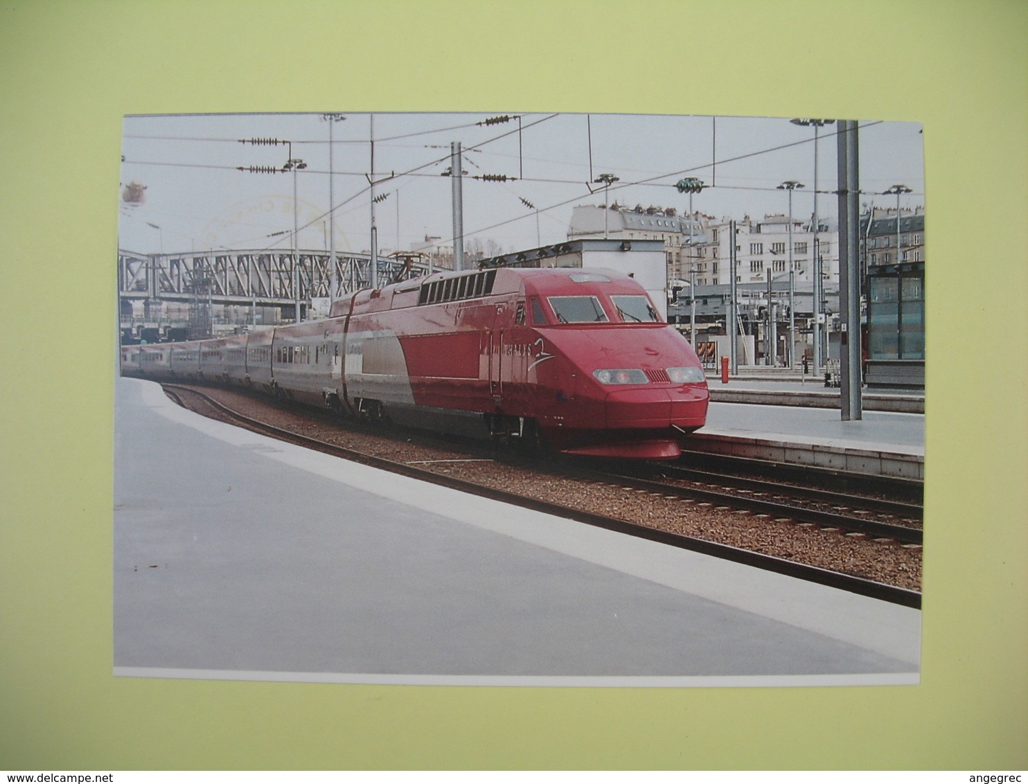 Carte 15-16 Juin 1996  150 Ans De Chemin De Fer à  Creil  Thalys- Rame Présérie - Trains