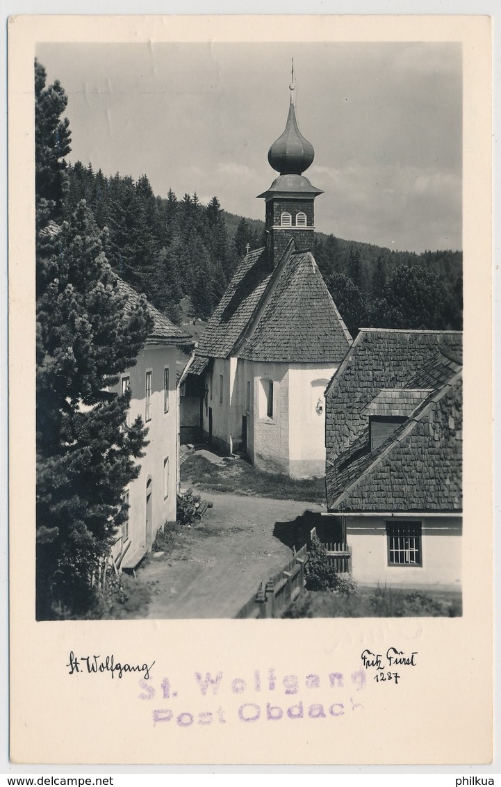 1953 - St. Wolfgang - Fritz Fürst 1227 - Gestempelt Post Obdach - Obdach