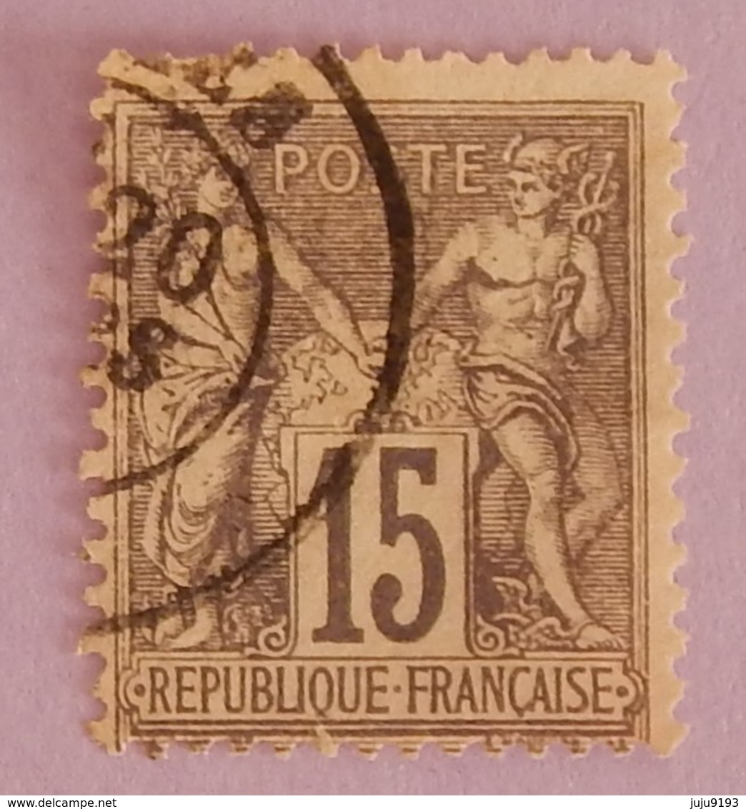 FRANCE TYPE SAGE YT 77 OBLITERE ANNEE 1876 - 1876-1898 Sage (Type II)