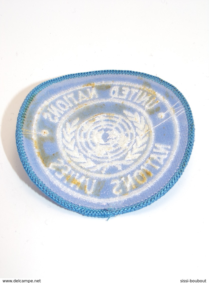 Ecusson Militaire Tissu/Patch - "UNITED NATIONS" - "NATIONS UNIS"- Military Badges P.V. - Ecussons Tissu