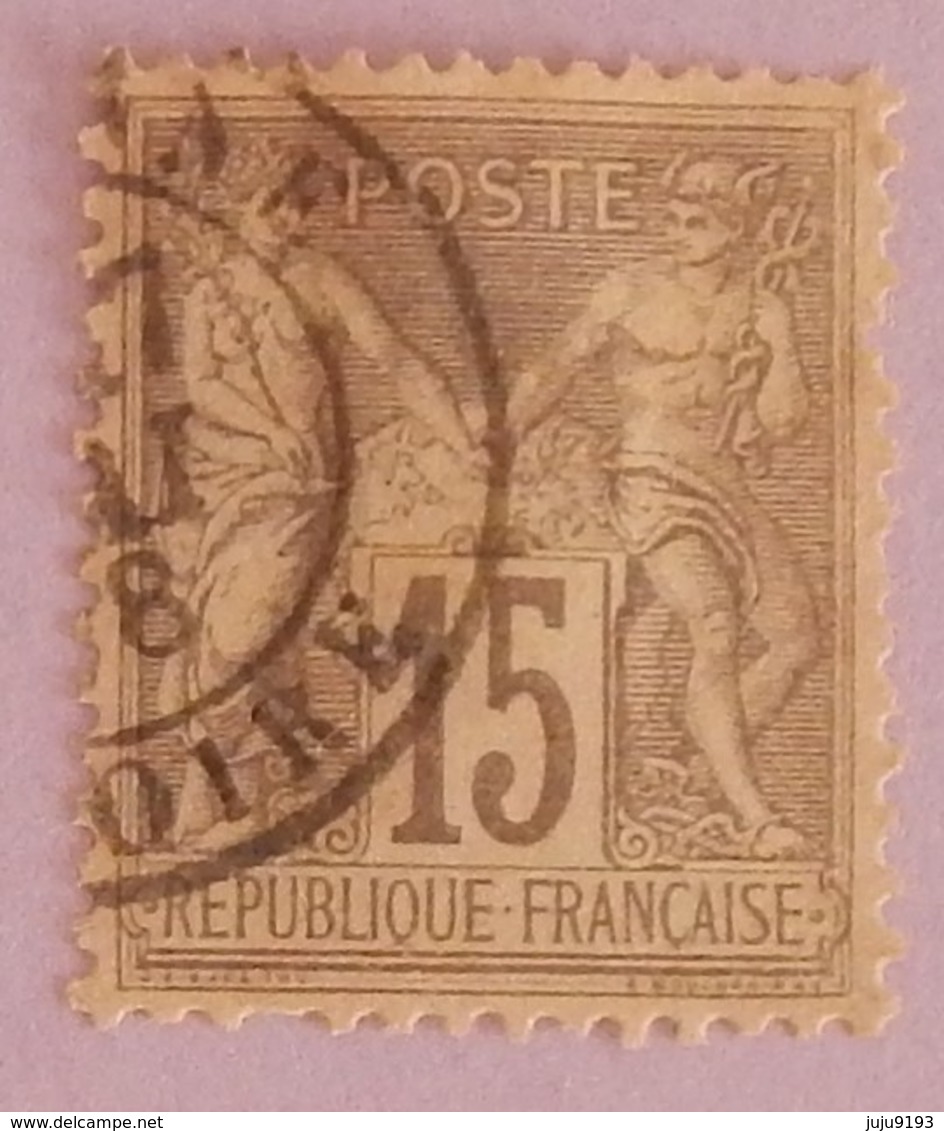 FRANCE TYPE SAGE YT 77 OBLITERE ANNEE 1876 - 1876-1898 Sage (Type II)