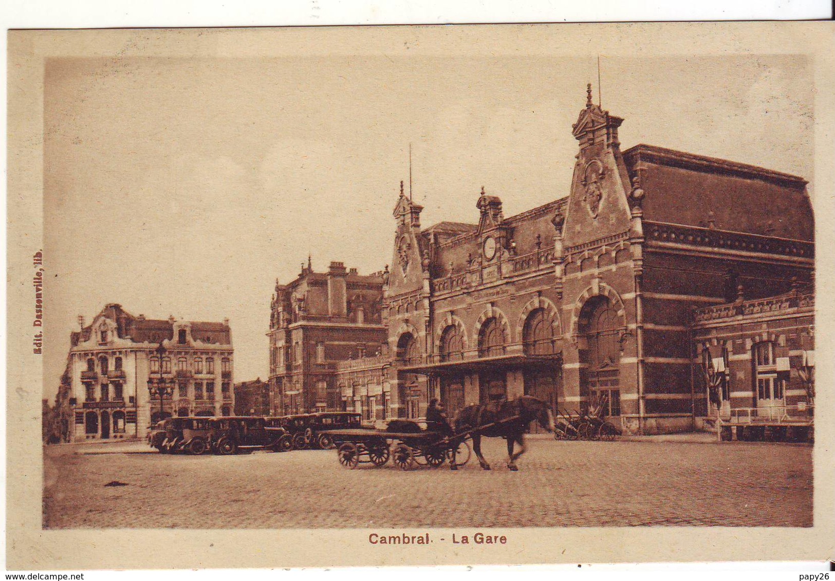 Cpa  Cambrai  La Gare - Cambrai