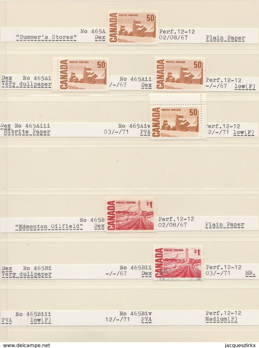 Canada  .     Page With Stamps  .      **       .  MNH    .   /    .  Postfris - Unused Stamps