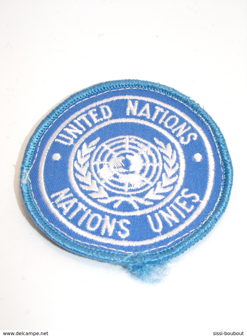 Ecusson Militaire Tissu/Patch - "UNITED NATIONS" - "NATIONS UNIS"- Military Badges P.V. - Escudos En Tela