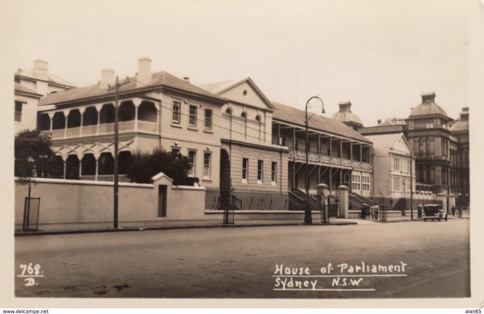 Sydney NSW Australia, House Of Parliament Government Building, C1920s/30s Vintage Real Photo Postcard - Sydney