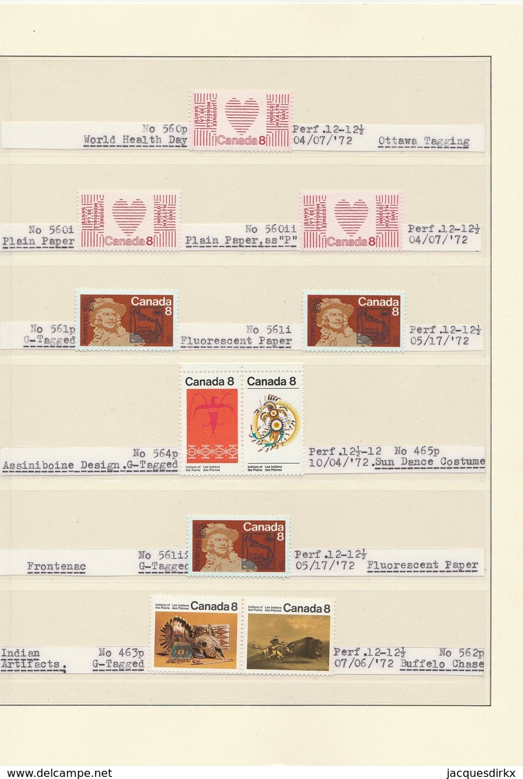 Canada  .     Page With Stamps  .      **       .  MNH    .   /    .  Postfris - Ongebruikt