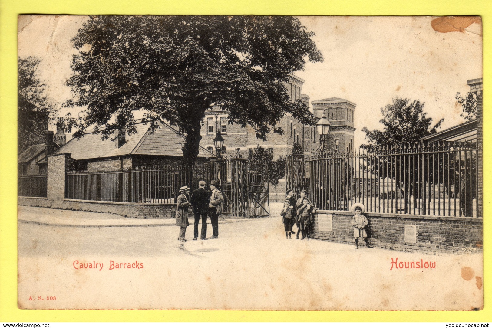 London - Hounslow, Cavalry Barracks, British Army - Postcard - 1904 - London Suburbs