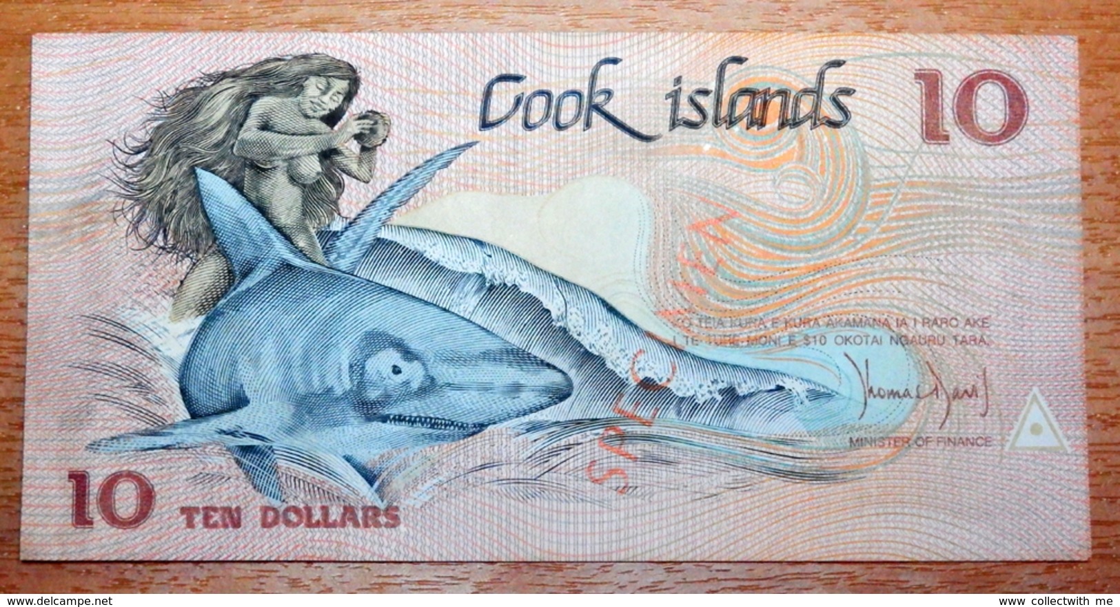 Cook Islands 10 Dollars 1987 Specimen AUNC - Cookeilanden