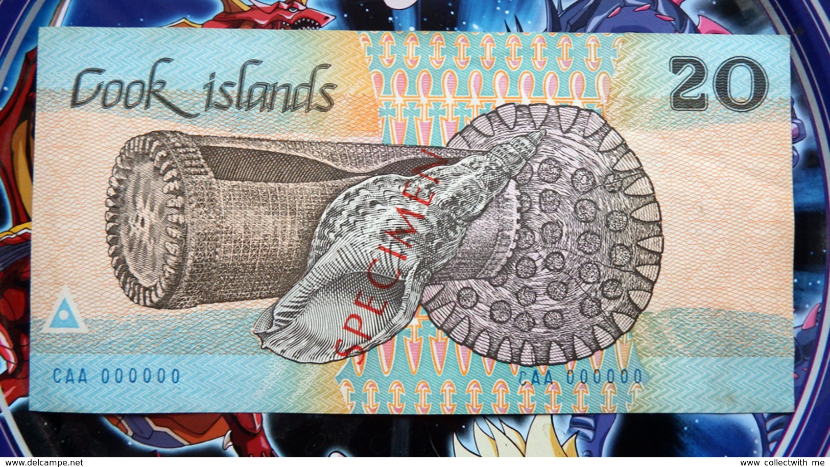 Cook Islands 20 Dollars 1987 Specimen XF/aUNC - Cookeilanden