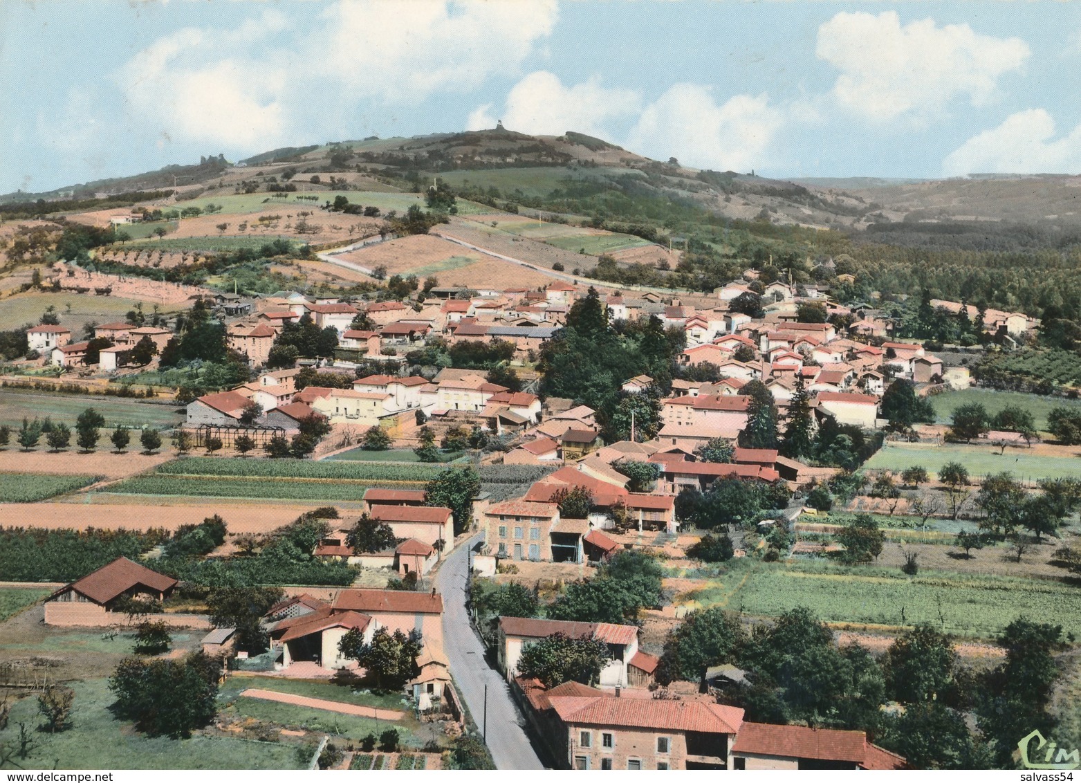 26) ALBON : Vue Générale Aérienne, Au Fond La Tour D'Albon (1976) - Autres & Non Classés