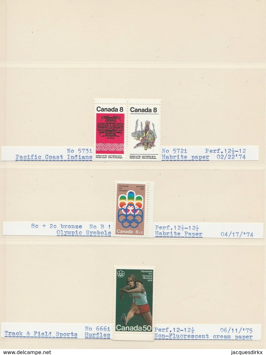 Canada  .     Page With Stamps  .      **       .  MNH    .   /    .  Postfris - Ongebruikt