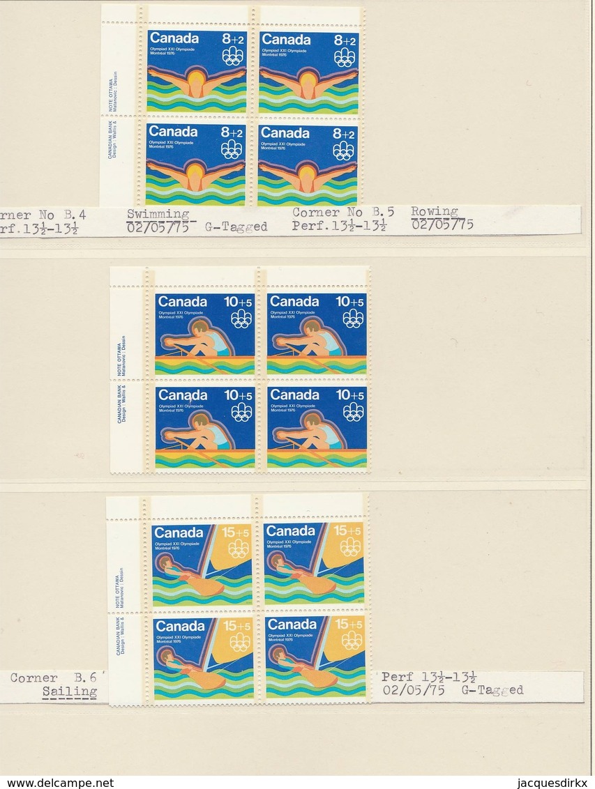 Canada  .     Page With Stamps  .      **       .  MNH    .   /    .  Postfris - Ongebruikt