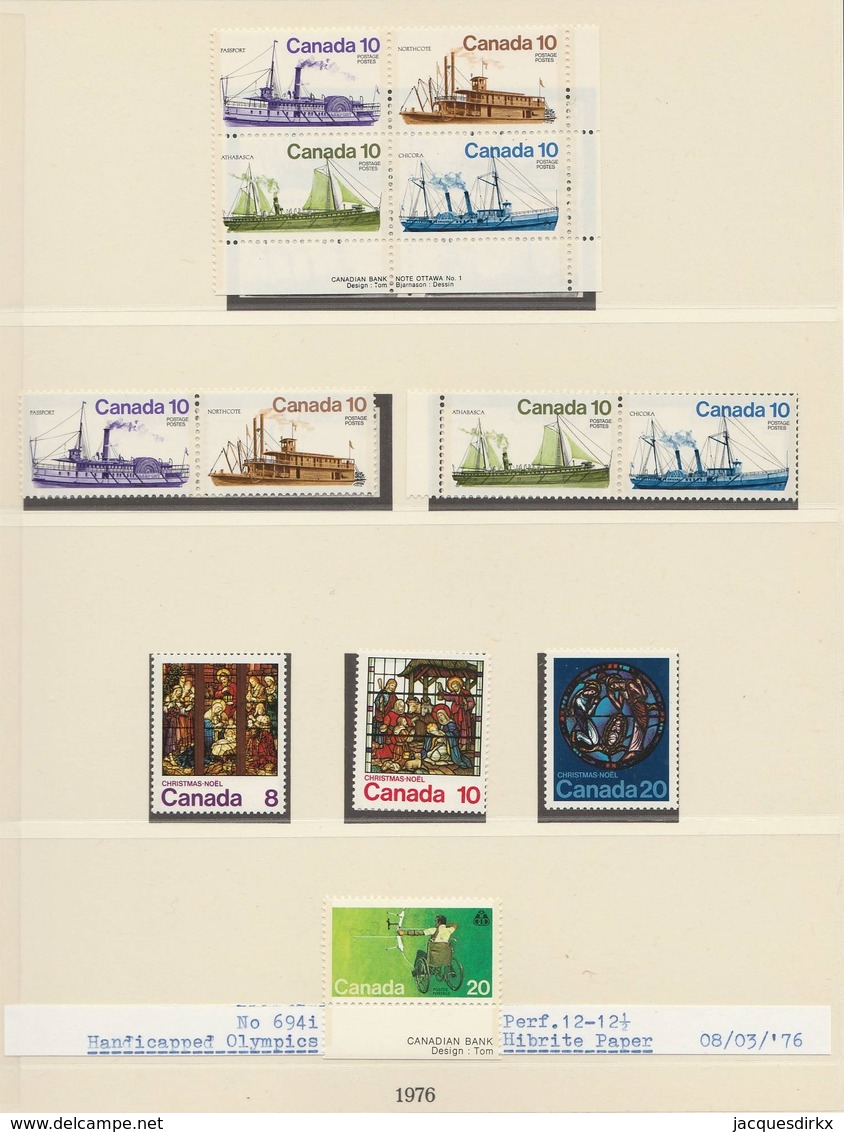 Canada  .     Page With Stamps  .      **       .  MNH    .   /    .  Postfris - Ongebruikt