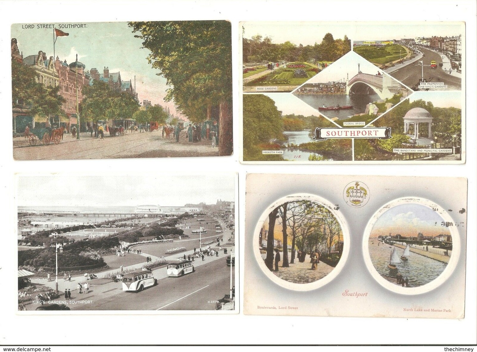 FOUR POSTCARDS OF SOUTHPORT - Southport