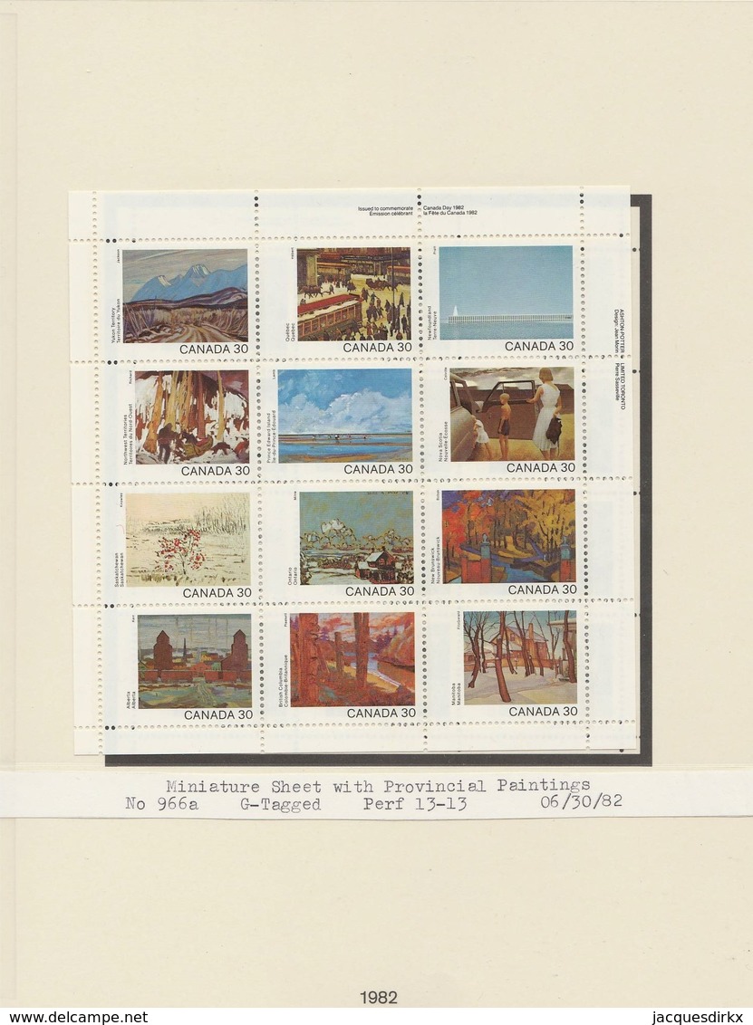 Canada  .     Page With Stamps  .      **       .  MNH    .   /    .  Postfris - Unused Stamps