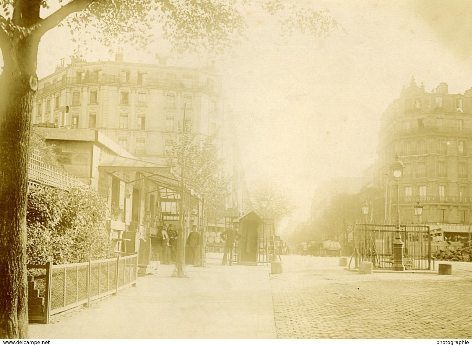 France Paris Octroi Barriere De Clichy Ancienne Photo Amateur 1910 - Lugares