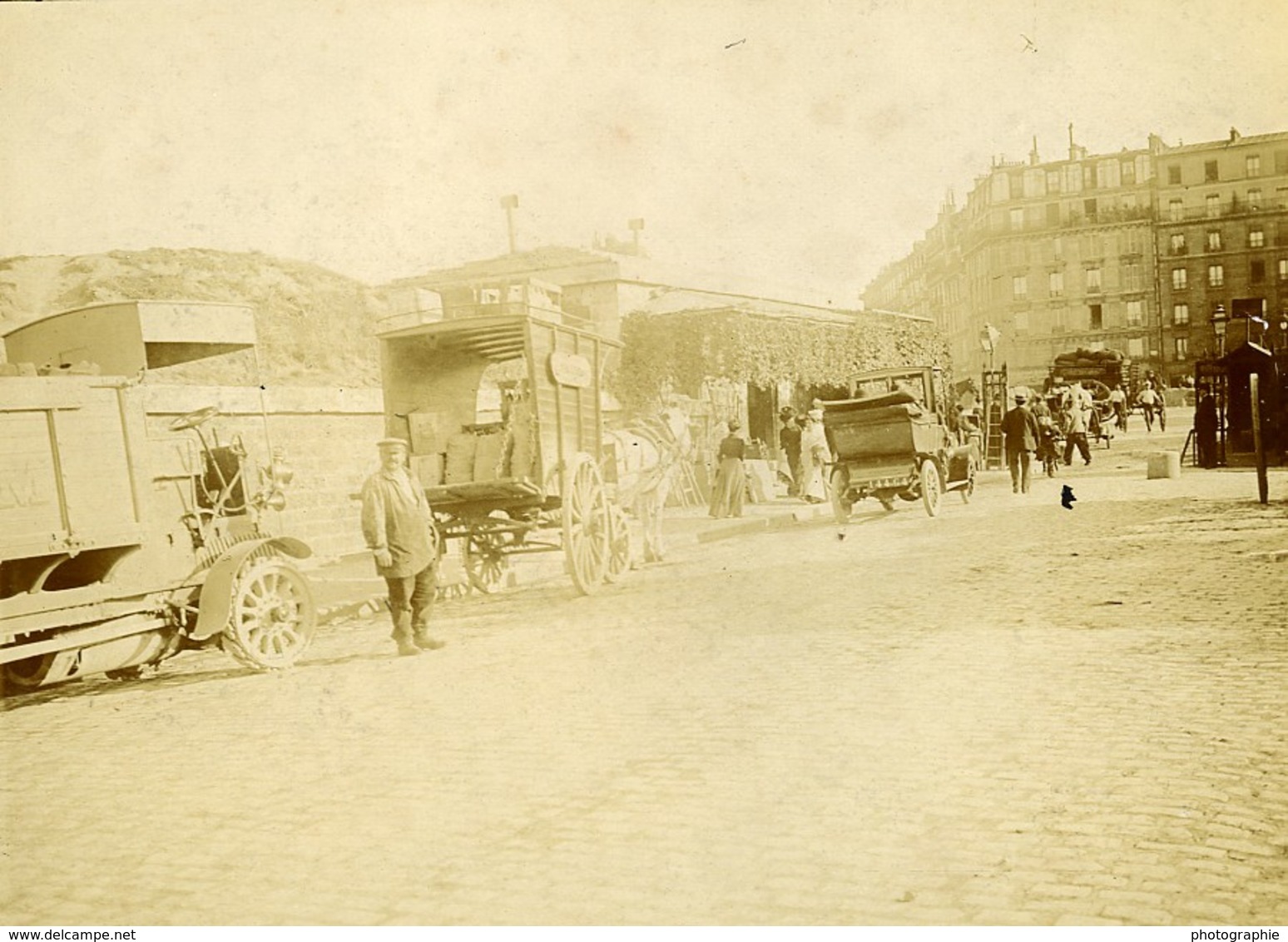 France Paris Octroi Barriere De Clichy Ancienne Photo Amateur 1910 - Lugares