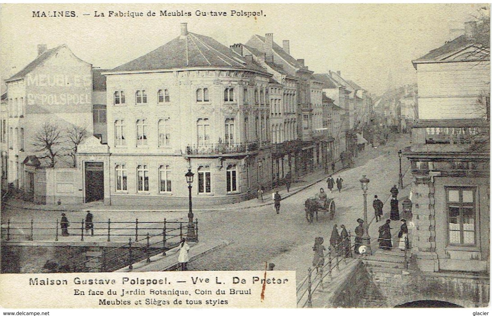 MALINES - La Fabrique De Meubles Gustave Polspoel - Reclame - Publicité - Werbung - 2 Scans - Mechelen