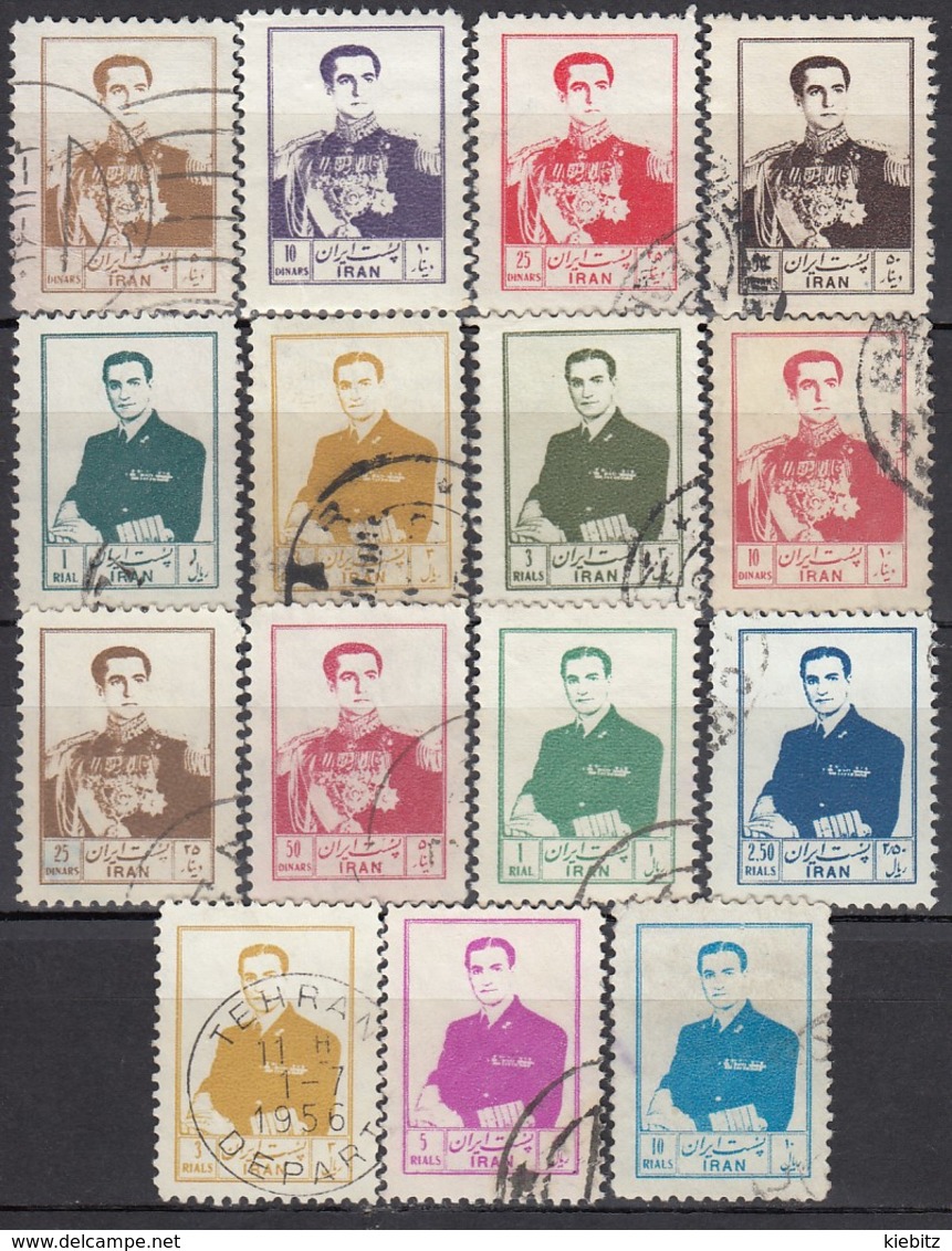 IRAN 1954 - MiNr: 917-957   Lot 15x   Used - Iran