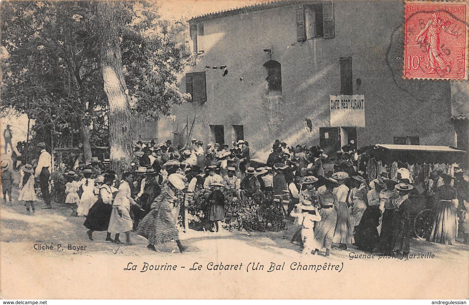 CPA La Bourine - Le Cabaret ( Un Bal Champêtre ) - Restaurants
